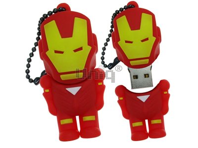 Флеш-драйв Uniq ГЕРОЇ MARVEL MINI Iron Man Гума 32GB 3683 фото