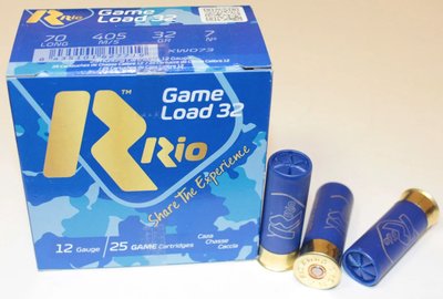 Патрон RIO Game Load-32 FW NEW 12/70 (3), 32 г б/к (1441.02.60) 5162 фото