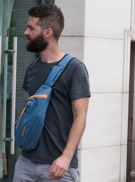 Рюкзак-сумка Naturehike Chest Bag 6 л 41×20×9.5 см Black&Blue (NH23X008-K) 1228 фото