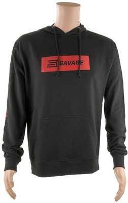 Реглан Savage Long sleeve hooded T-Shirt XL з капюшоном, чорний (1858.08.04) 121722 фото