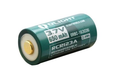 Акумулятор. батарея Olight RCR123 650mAh (2370.13.66) 27244 фото