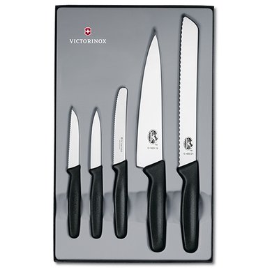 Набір кухонний Kitchen Set 5шт з чорн. ручкою (5 ножів) (Vx51163.5) 48791 фото
