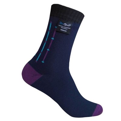 термошкарпетки DexShell Waterproof Ultra Flex Socks (L)шкарпетки водонепроникні (чорно-фіолетові) 3259 фото
