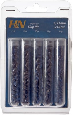 Кулі пневматичні H&N Slug Sampler Test Set кал 5.53 мм (1453.03.78) 96059 фото