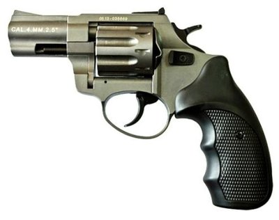 Револьвер флобера STALKER 2.5" Титанове напилення. Матеріал рукояті - пластик (3880.00.06) 3359 фото