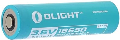 Акумуляторна батарея Olight 186C32 3200mAh для S30R II/S2R/S2R II (2370.33.16) 119317 фото