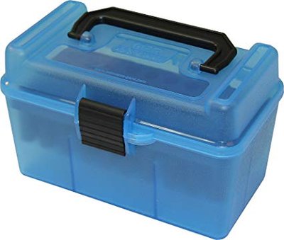 Коробка MTM H50-RS на 50 набоїв кал. 222 Rem та 223 Rem. Колір – блакитний (1773.04.77) 27122 фото