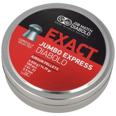 Свинцеві кулі JSB Exact Jumbo Express 5,52 мм 0,930 г 500 шт (1453.05.25) 26406 фото
