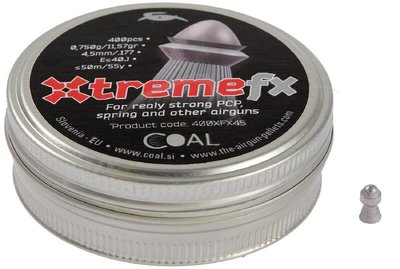 Кулі пневматичні Coal Xtreme FX. Кал. 4,5 мм. Вага - 0.75 г. 400 шт/уп (3984.00.20) 122324 фото