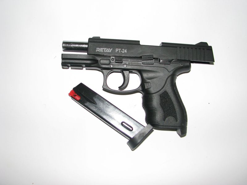 Пістолет стартовий Retay PT24, 9мм black (R506980B) 27492 фото