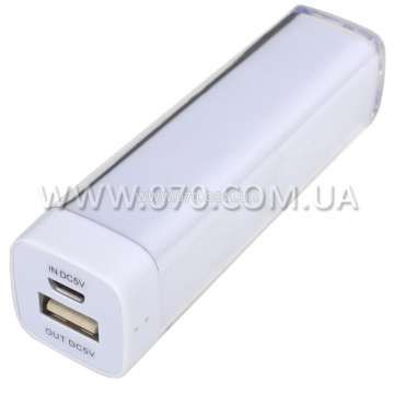 Зовнішній зарядний пристрій Power Bank DOCA D-Lipstick HT-2600 (2600 mAh), білий 469 фото