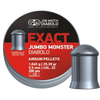 Кулі пневми JSB Exact Jumbo Monster 5,52 мм 1.645 гр. (200 шт/уп) 3220 фото