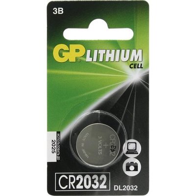Батарейка CR2032 GP Lithium 3V C5 1шт (00163 CR2032-8C5) 11049 фото