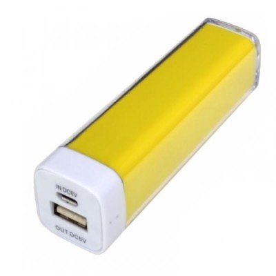 Внешнее зарядное устройство Power Bank DOCA D-Lipstick HT-2600 (2600 mAh), желтый 470 фото