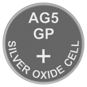 Батарейка AG5 GP годину срібло-цинк 393 (1.55V) А1 1шт 11052 фото