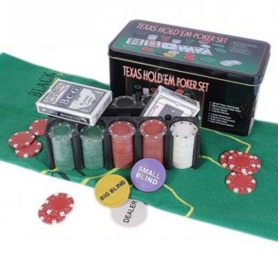 TC04200D набор для игры в покер в оловянном кейсе, 200 фишек. 3515 фото