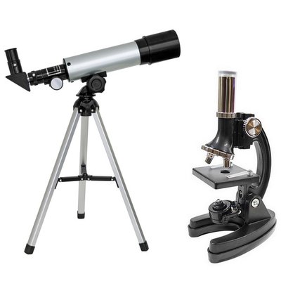 Мікроскоп Optima Universer 300x-1200x + Телескоп 50/360 AZ у кейсі (MBTR-Uni-01-103) 104062 фото