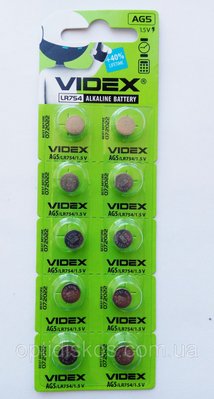 Батарейка AG5 Videx година 1шт 11060 фото