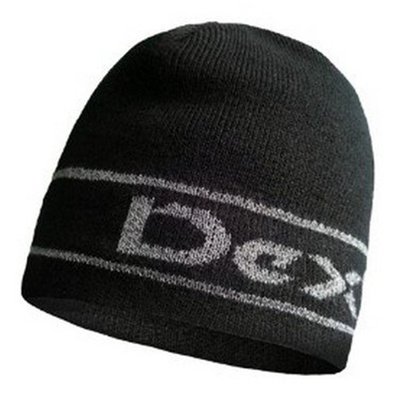 Шапка водонепроникна Dexshell Beanie Reflective Logo чорна з лого L/XL 58-60 см (DH373BLKLXL) 69620 фото