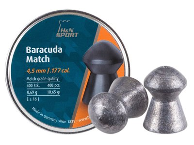 Свинцеві кулі H&N Baracuda Match 4,51 мм 0,69 г 400 шт (1453.02.72) 26240 фото