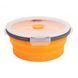 087 Контейнер складной с крышкой-защелкой (800ml)orange 31856 фото 1