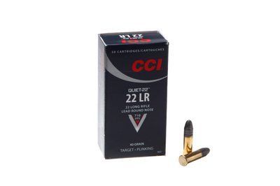 Патрон CCI, QUIET, 22LR , LRN 40GR (2.59 г), 217 м/с (3000403) 13107 фото