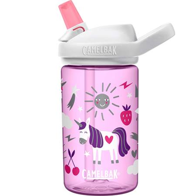Фляга для води дитяча CamelBak Eddy+ Kids 14oz, Unicorn Party (0,4 л) 102974 фото