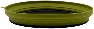 Тарілка Tramp силіконова із пластиковим дном олива 1070 мл (TRC-124-olive) 123688 фото