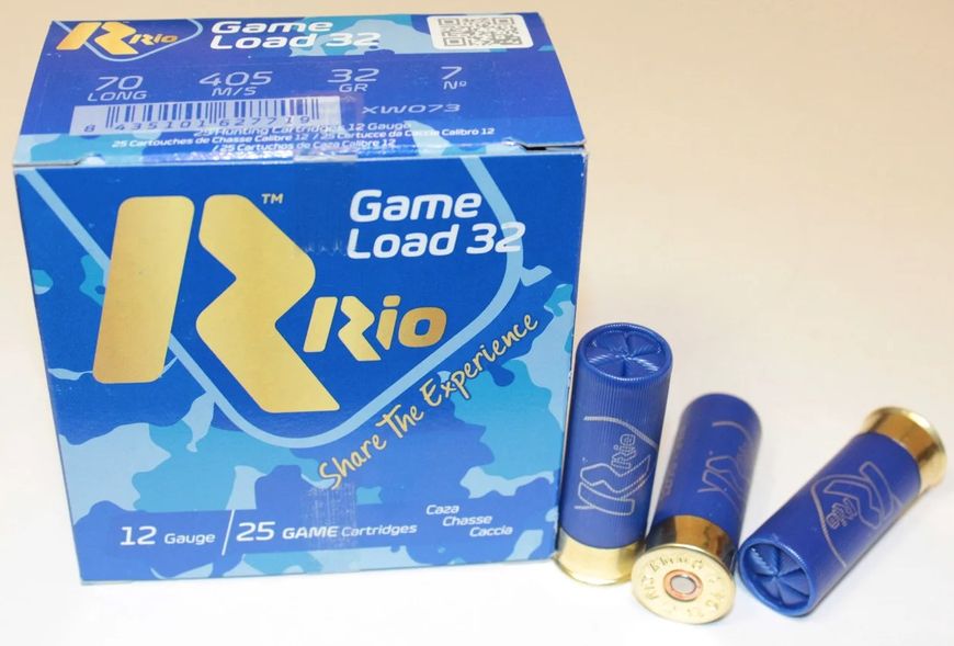 Патрон RIO Game Load-32 FW NEW 12/70 (7), 32 г б/к (1441.02.58) 5176 фото