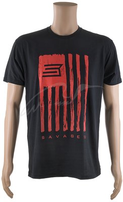 Футболка Savage SHORT SLEEVE T-SHIRT / RED SAVAGE FLAG XL 100763 фото