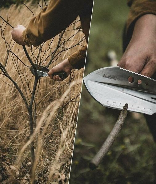 Лопата багатофункціональна Naturehike NH20GJ001, паракорд / нержавіюча сталь 122947 фото