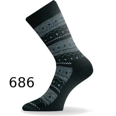 Термошкарпетки трекінг Lasting TWP 686 - XL - чорний/сірий (002.003.1680) 98032 фото