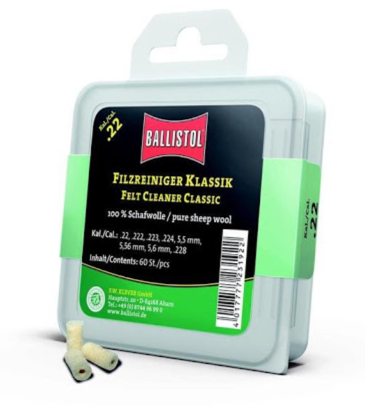 Патч для чистки Ballistol войлочный специальный для кал. 8 мм. 60шт/уп (429.01.11) 90518 фото