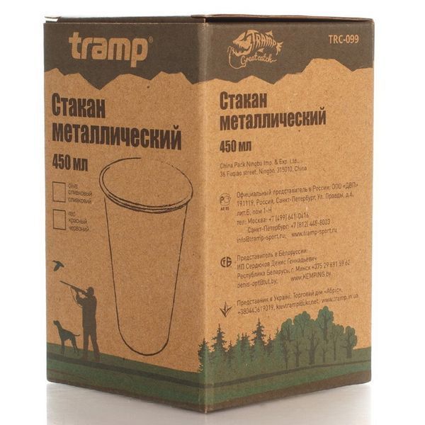 Стакан металевий Tramp (450мл) червоний 47309 фото