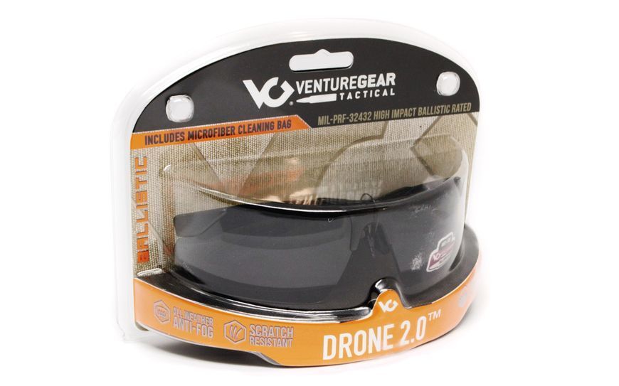 Захисні окуляри Venture Gear Tactical Drone 2.0 Green (clear) Anti-Fog, прозорі в зеленій оправі VG-DRONGN-CL1 фото