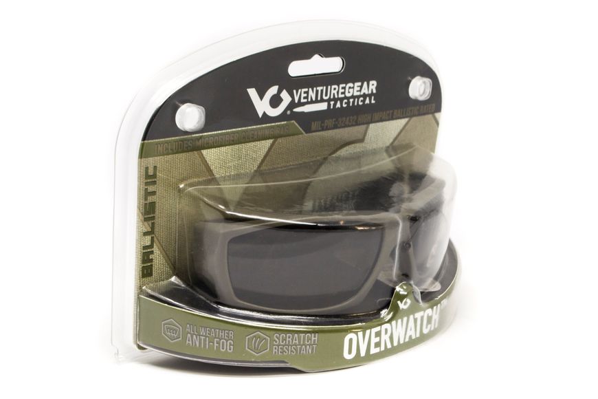 Очки защитные открытые Venture Gear Tactical OverWatch Gray (clear) Anti-Fog, прозрачные 3ОВЕР-У10 фото