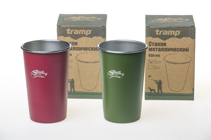 Стакан металевий Tramp (450мл) червоний 47309 фото