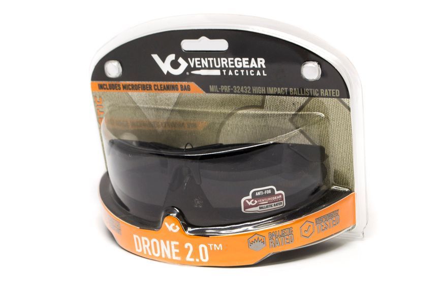 Защитные очки Venture Gear Tactical Drone 2.0 Green (gray) Anti-Fog, серые в зелёной оправе VG-DRONGN-GR1 фото