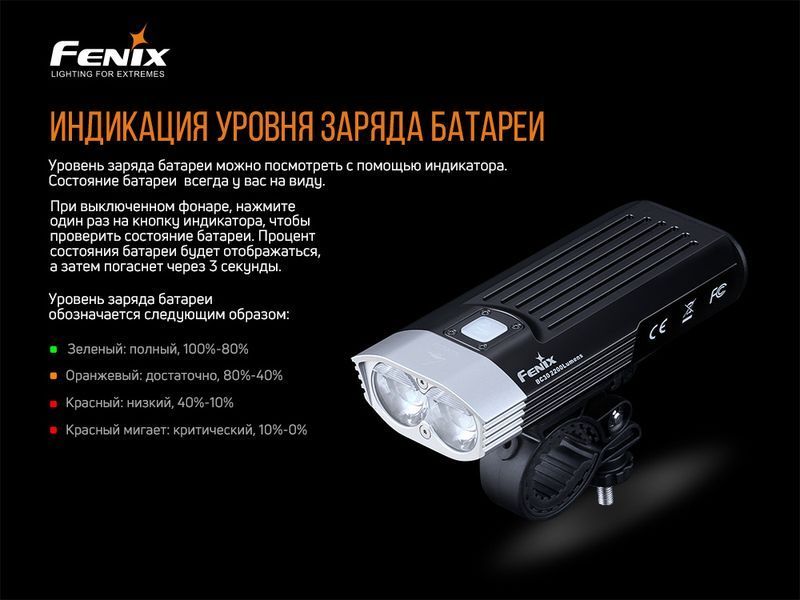 Велофара Fenix BC30V20 LUMINUS SST40 (BC30V20) 117950 фото