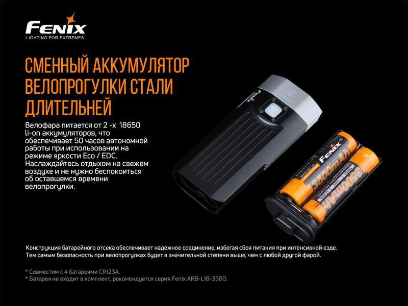 Велофара Fenix BC30V20 LUMINUS SST40 (BC30V20) 117950 фото