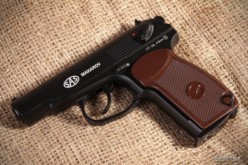 Пистолет пневматический SAS Makarov Blowback. Корпус - металл (23702441) 484 фото