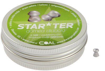Пули пневматические Coal Starter Domed кал. 4.5 мм 0.52 г 500 шт/уп 122274 фото