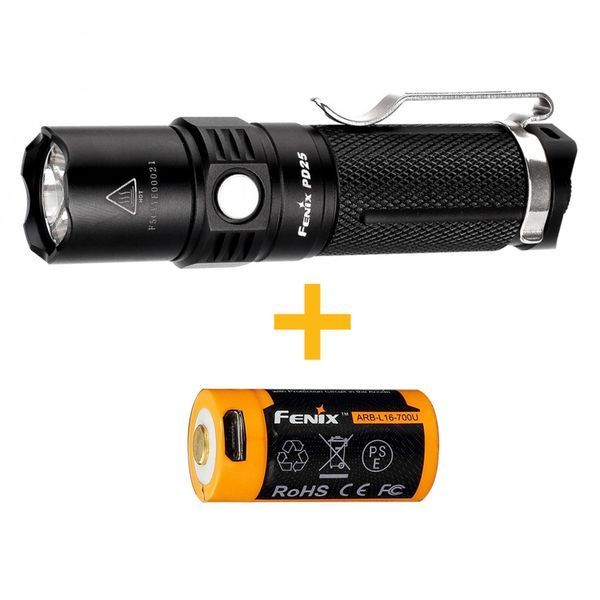 Ліхтар Fenix PD25+16340 USB 53437 70148 фото