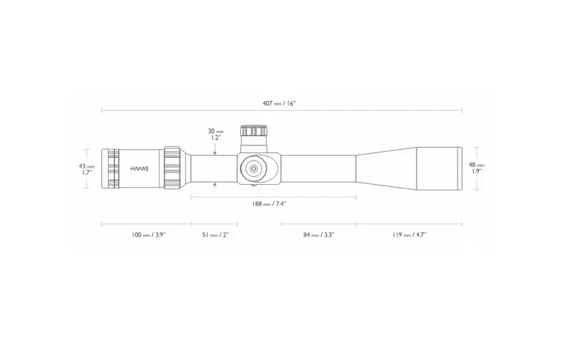 Прицел оптический Hawke Sidewinder 8.5-25x42 SF (20x 1/2 Mil Dot IR) (925705) 13130 фото