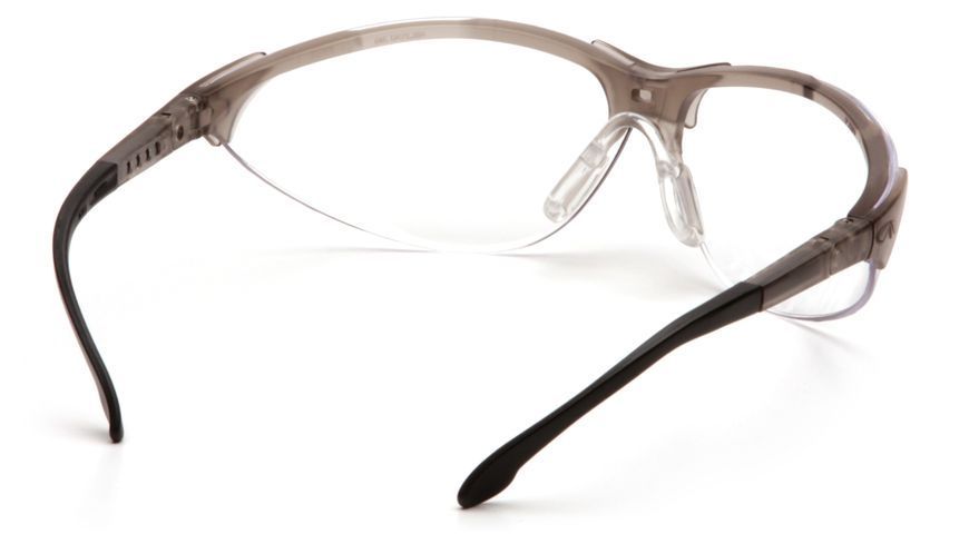 Очки защитные открытые Pyramex Rendezvous Crystal Gray (clear) Anti-Fog, прозрачные в серой полупрозрачной оправе PM-RENCR-CL1 фото