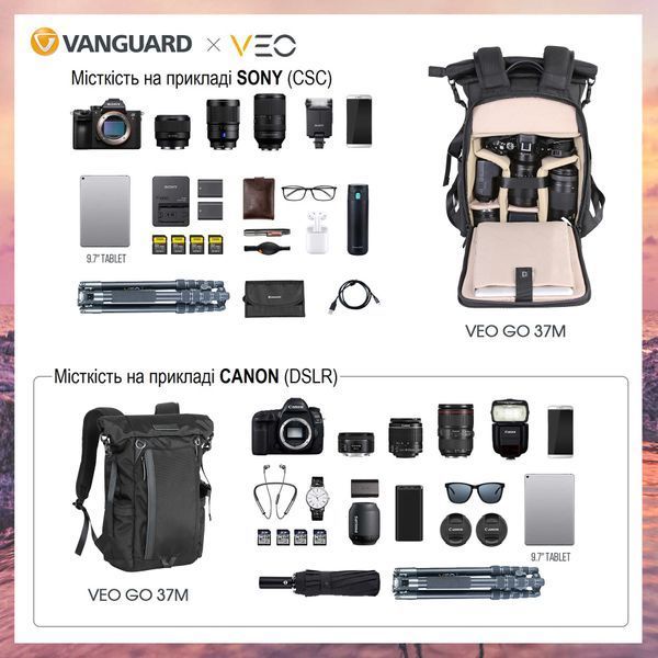 Рюкзак Vanguard VEO GO 37M Black (VEO GO 37M BK) DAS301643 фото