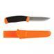 ніж Morakniv Companion F Orange, нержавіюча сталь, прогумована рукоять з помаранчевими накладками 7949 фото 2