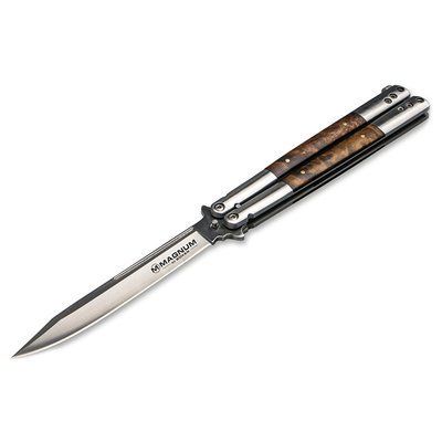 Карманный нож Boker Magnum Balisong Wood Large (2373.07.64) 62910 фото