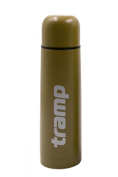 Термос для чаю та кави Tramp Basic 1 л з кнопкою Хакі (TRC-113-khaki) 123615 фото