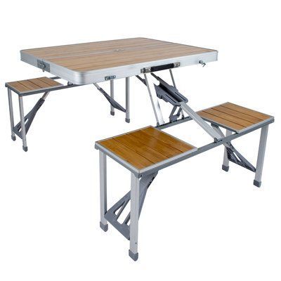 Стіл Bo-Camp Bamboo Brown/Silver (1404800) DAS301454 фото